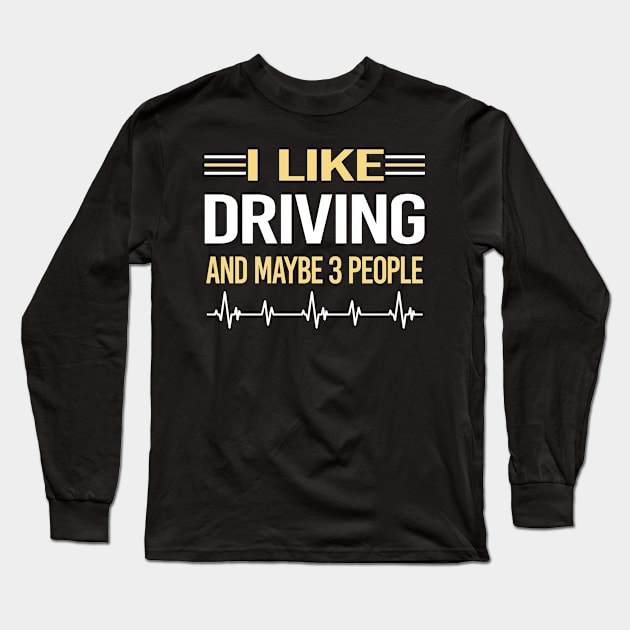 3 People Driving Driver Long Sleeve T-Shirt by symptomovertake